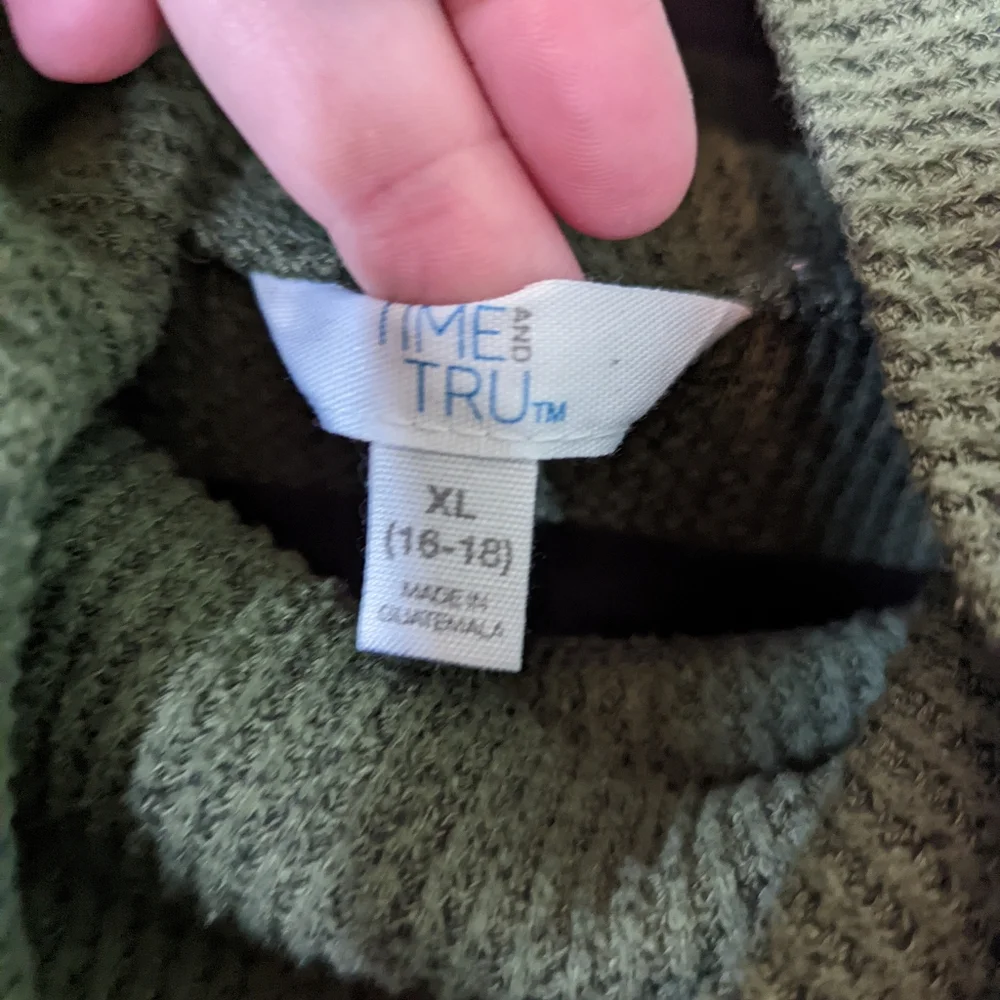 Great Basic Sweater XL Olive Green - Picture 7 of 9
